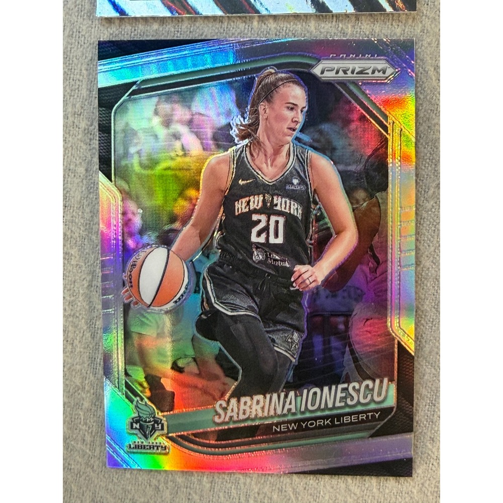 2024-25 Panini Sabrina Ionescu WNBA 6 Card Lot Prizm Donruss Monopoly Orange Ice - Picture 5 of 8